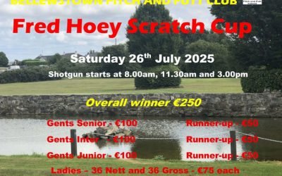 Our Scratch Cup is back after an absence of many years. The course is looking great and the greens a
