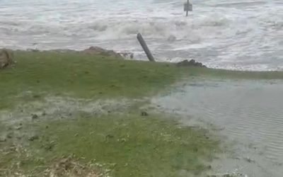 As nature rips into our pitch & putt course the coast line is taken away with the high tides our fen