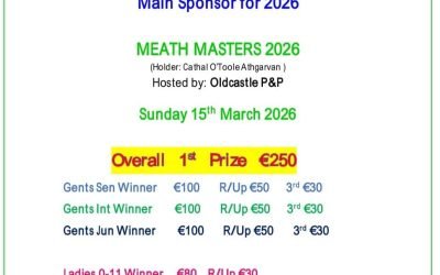 Meath masters now open for entries looking forward to seen everyone back playing. We are delighted t