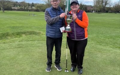 Leinster mixed foursomes champions Leo and Tara Halpin from Rathfeigh. What an excellent performance