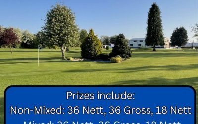 Open Two Person scramble Thursday April 30th – Friday 1st May  

Note : change to format from the o