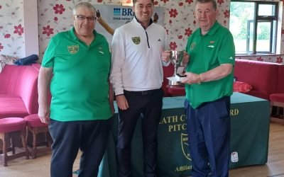 THE VICTORIOUS EOGHAN STANLEY AND THE RUNNER UP STEPHEN BEHAN FOLLOWING THEIR PLAY-OFF IN THE INTER