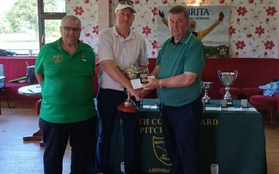 EAMON GIBNEY CASTLETOWN WINNER OF THE BRITA SENIOR GENTS STROKEPLAY 2026 FOLLOWING THE PLAY-OFF AT N