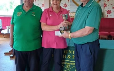 MARGARET CONNEALLY AFTER HER SUCCESS IN THE PLAY-OFF OF THE INTER LADIES STROKEPLAY.
RUNNER UP TERE