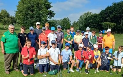 Juvenile players at the commencement of play in the Meath Juvenile strokeplay in Trim.
Best of luck