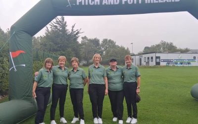Our ladies team at commencement of play today